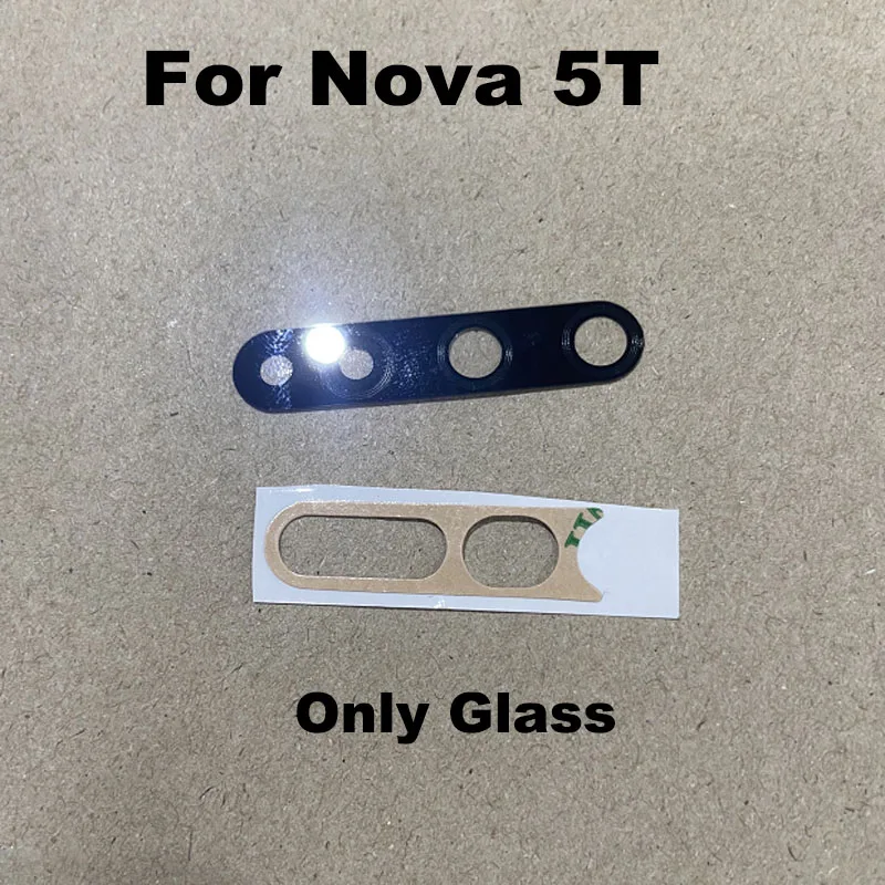 Back Camera Glass For Huawei Nova 5T Rear Lens Frame Cover Replacement With Adhesive Sticker