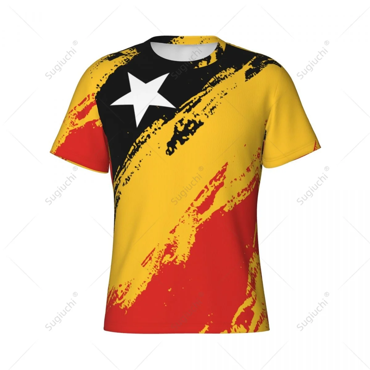 Custom Name Nunber East Timor Flag Color Men Tight Sports T-shirt Women Tees jersey For Soccer Football Fans