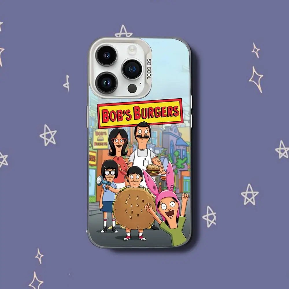 CartoonS B-Bobs B-Burgers iPhoneケース iPhone 17,16,15,14,13,12,11,Pro,XS,Max,Plus,Mini,SE対応 ホワイトキャンディマット耐衝撃カバー