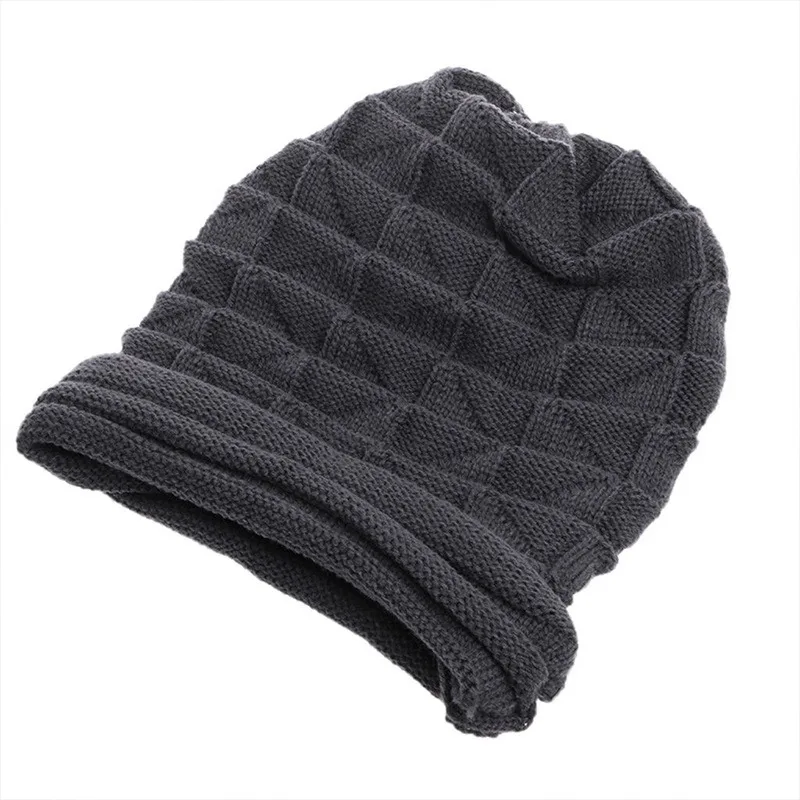 Dzianinowa długa czapka Beanie Oversized czapka zimowa narty Slouchy czapka czapka czapka damska mężczyźni składane miękkie wełniane ciepłe czapki