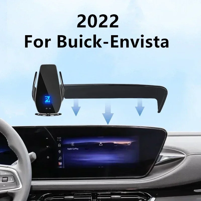 

Автомобильный держатель для экрана телефона Buick Envista 2022, беспроводное зарядное устройство, модификация салона навигации, размер 10,25 дюйма