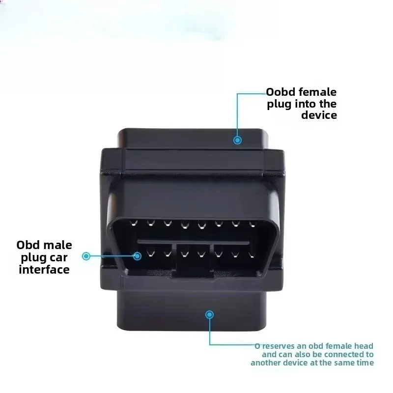 

1 шт. 16-контактный разъем «папа» на 2 «мама» OBD2, новый для диагностического удлинителя, кабельный преобразователь OBDII