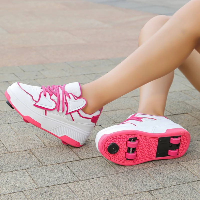 

Flying Shoes with 4 Wheels: Retractable Design, Fun for Everyone!