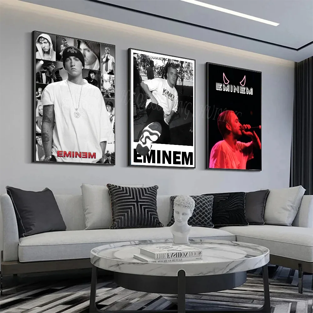 E-Eminem Poster, Papierdruck, für Zuhause, Wohnzimmer, Schlafzimmer, Eingang, Bar, Café, Kunst,
