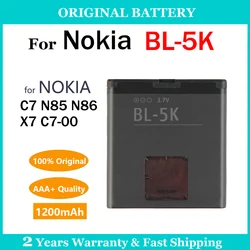 BL-5K BL5K 1200mAh Original Battery For Nokia N85 N86 N87 8MP 2610S 701 C7 X7 C7-00 Rechargeable Batteries Replacement Batteria