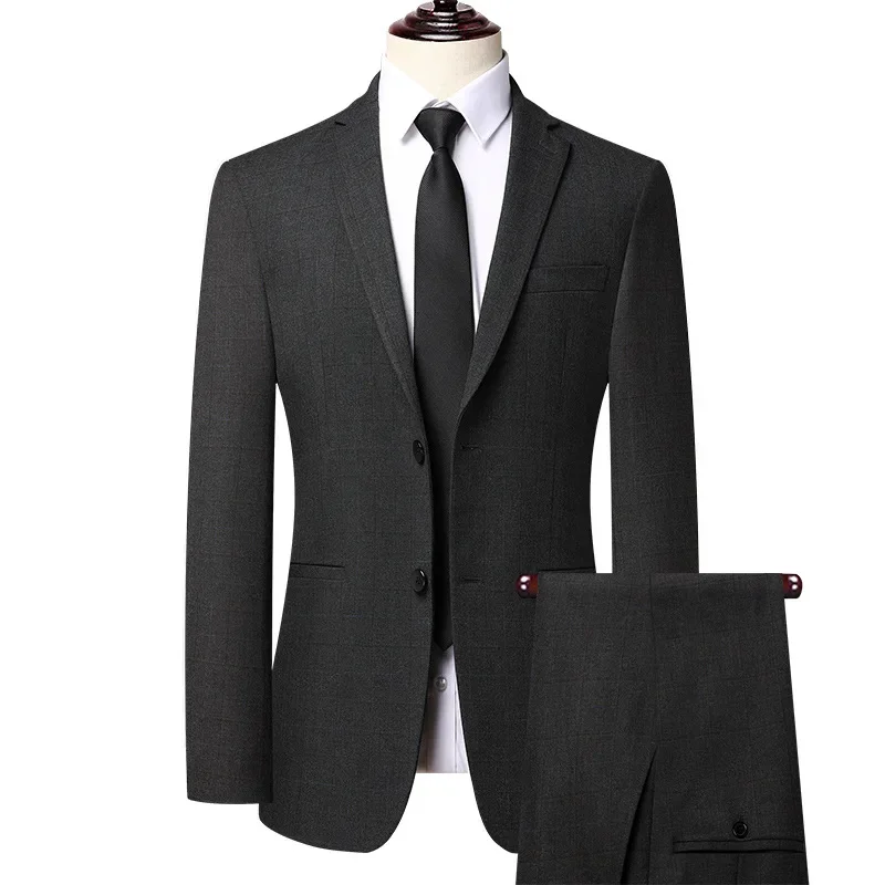 (102) Customized New Men's Formal Suit Business Slim Groom Wedding