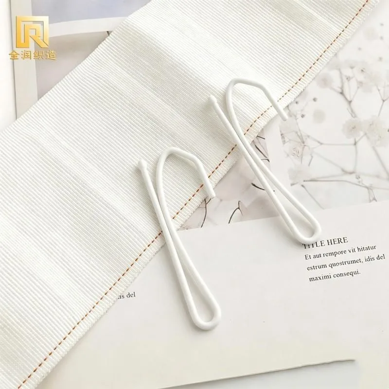 79 pcs Single Curtain Hooks for Living Room Curtain Rod, Silver Iron Material, Smooth Sliding Hook, Multipurpose