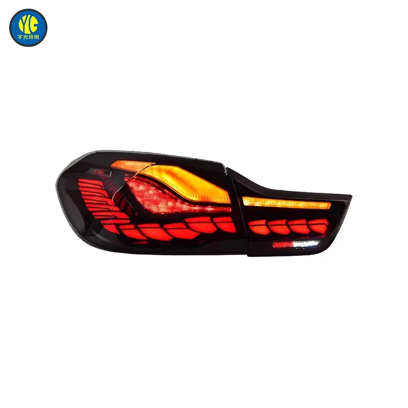 For BMW 4 Series F32 Tail Light 2013-2020 Upgrade Rear Lamp Assembly New Styles LED Dragon Scale Style Car Accessories DRL