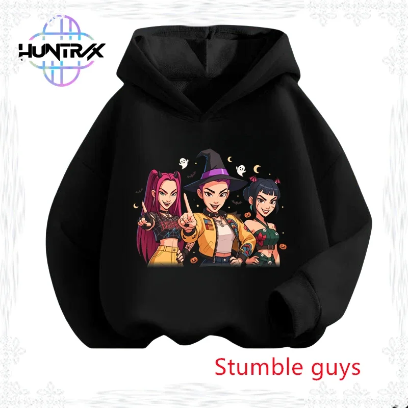

Girls' Kpop Demon Hunters Hoodie Autumn Rumi Anime Trendy Cute Stylish Halloween Hooded Sweatshirt​