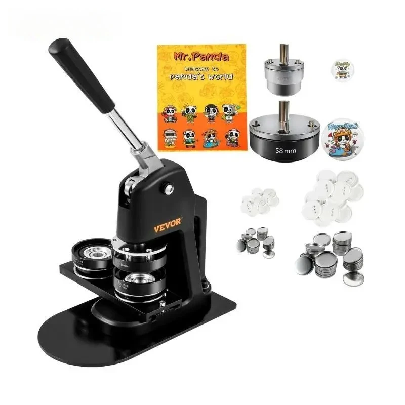 25 + 58 مللي متر/32 + 58 مللي متر Bge صانع آلة DIY زر دبوس مع 500 قطعة أجزاء مجانية الصحافة عدة دائرة تصنيع زر صنع أداة