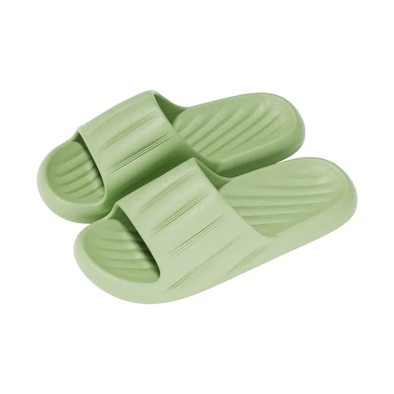 Step on the shit EVA slippers men and women summer home couple bathroom bath anti-slip wear-resistant breathable platform slippe