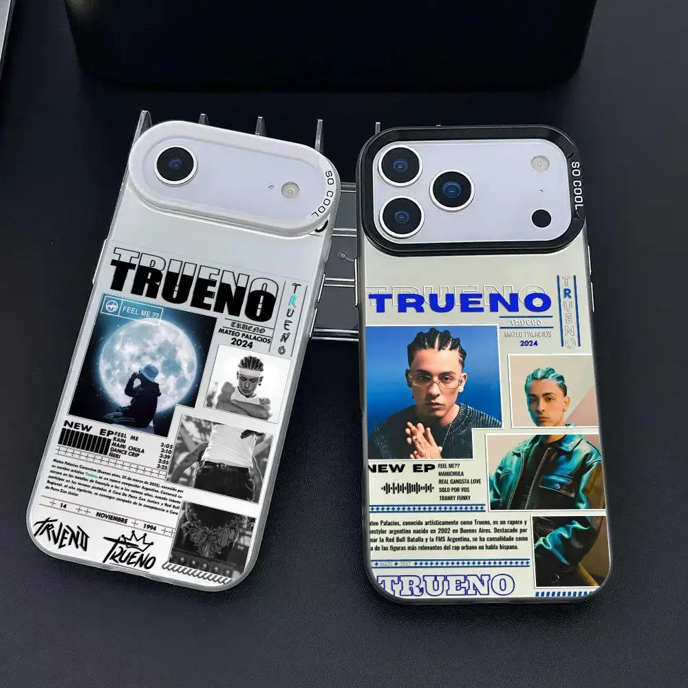 T-Trueno Rapper Singer Phone Case For iPhone 17 16 15 14 13 12 11 Pro Max Air Matte Laser Aurora Shockproof Funda