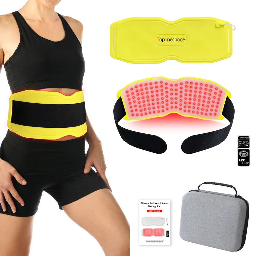 

660nm/850nm/940nm Led Red Infrared Light Therapy Belt For Burning Fat Slimming Relieving Pain Full Body Relief Warm Pad