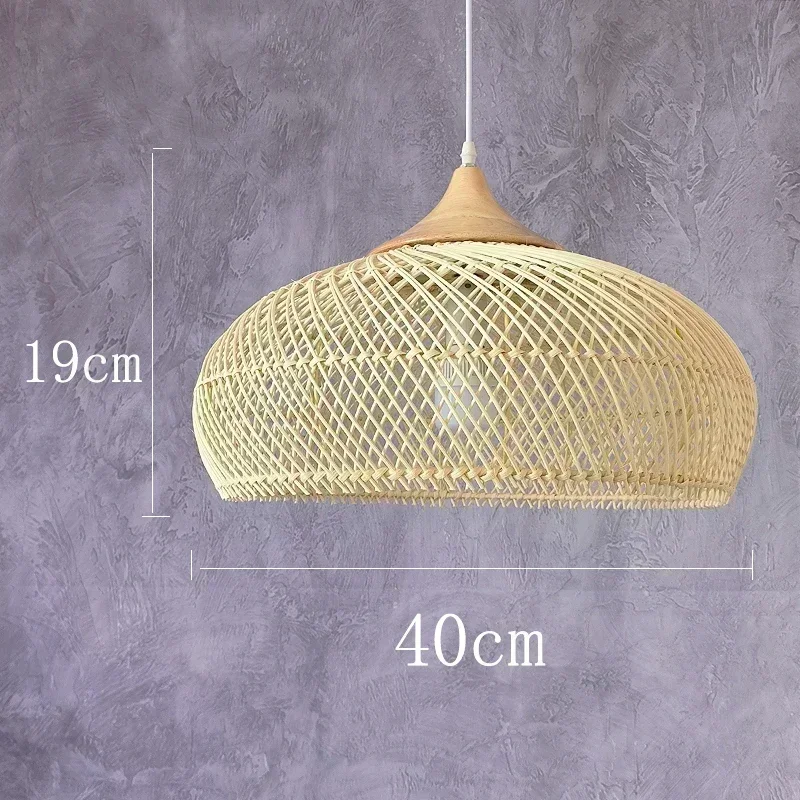 NONE Vintage Rattan Pendant Lamp 10