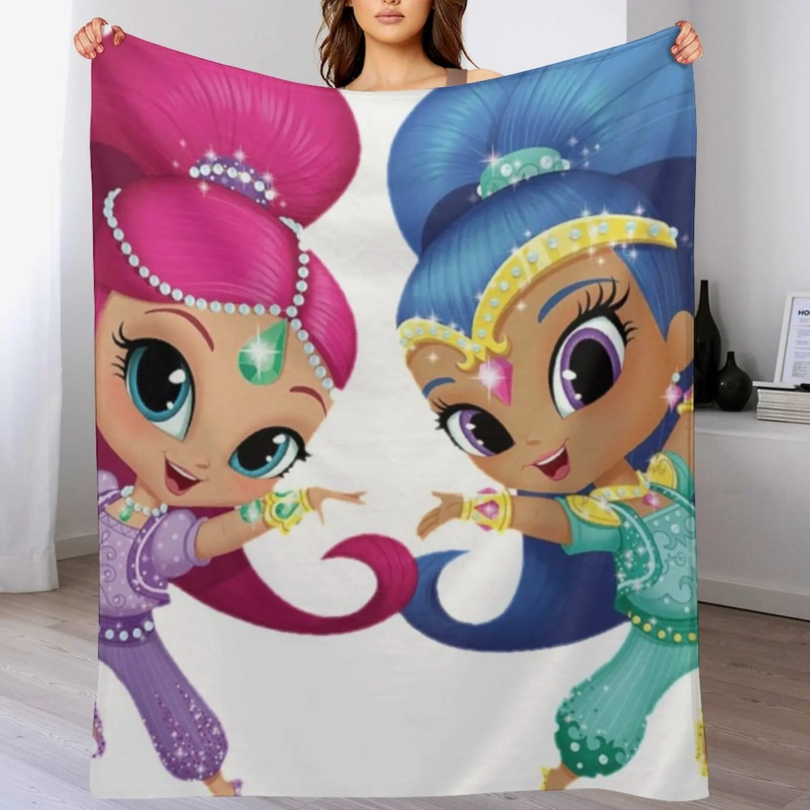 

shimmer and shine pillow Throw Blanket Decorative Soft Throw Blanket for Couch Sofa