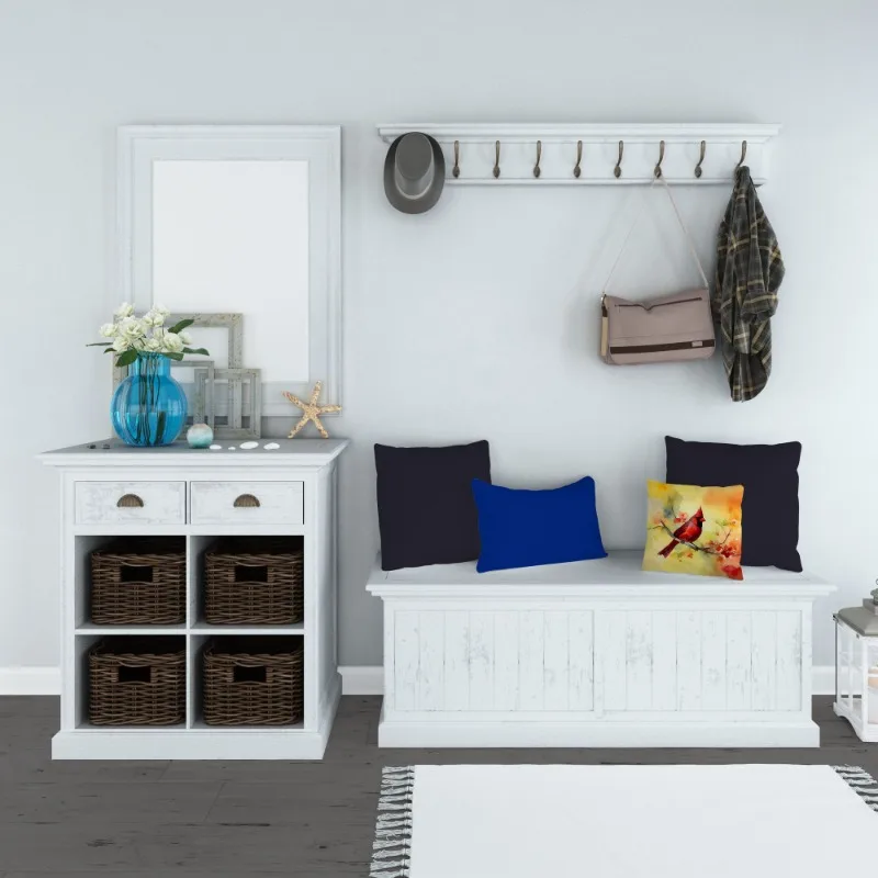 هدية عيد الميلاد وسادة رمي الكاردينال قابلة للغسل في الغسالة وسادة زخرفية داخلية وخارجية لفناء سرير الأريكة