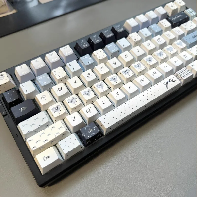 

Sea Salt Wave Point Keycap Cherry Outline PBT Material Five Sided Sublimation Personalized for Mechanical Keyboards SOA Keycaps