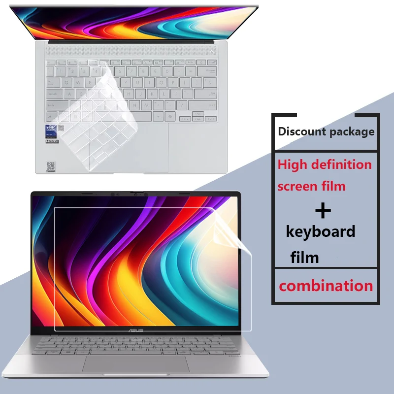 For ASUS Vivobook 14 Flip TP3407 laptop screen protective film 14-inch computer keyboard film HD film privacy anti-peep film