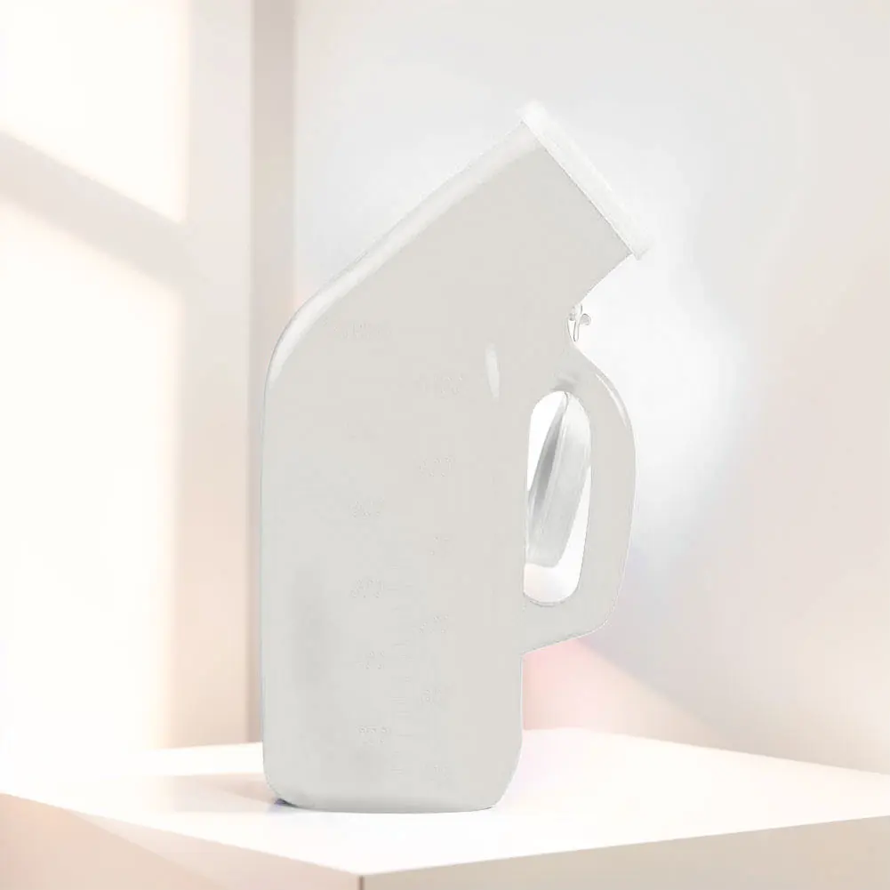 

1200ml Pee Bottle Spill Proof Pee Container Plastic Mens Bedpan Bottle with Lid for Car Elderly and Incontinence