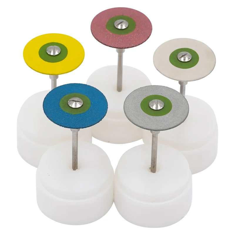 

1pc Dental Polishing Discs Rubber Diamond Wheels 26mm for Zirconia Porcelain RestorationsDentist Lab Polisher Wheel Disc