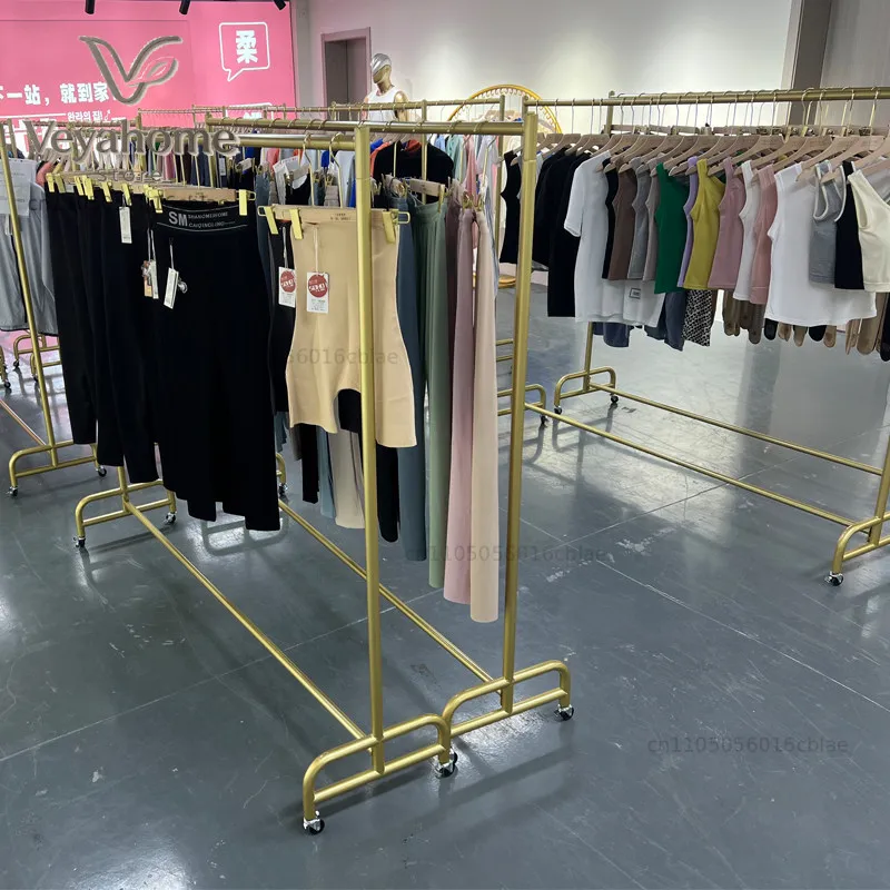 Bedroom hanger: floor-standing living room coat rack, dormitory balcony drying clothes rack pole, clothing store clothing rack