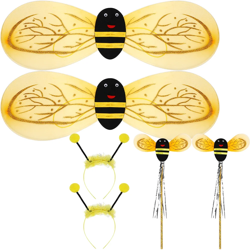 Little Bee Props Kid Party Clothes Cosplay Supplies Performance Costume Headband Children Kids Clothing Suit