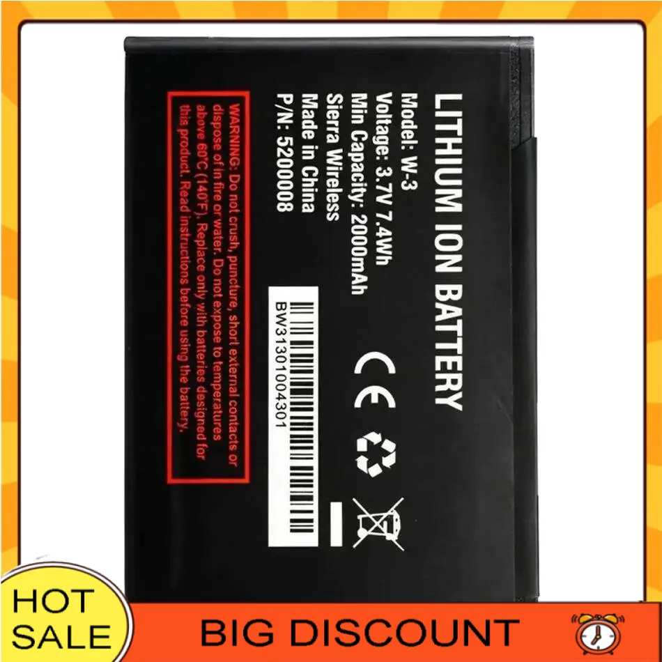 

W-3 W3 Battery For Netgear Sierra 760S 762S 763S 785S , Li-Ion Lithium Rechargeable Mobile Phone Battery ,2000mAh