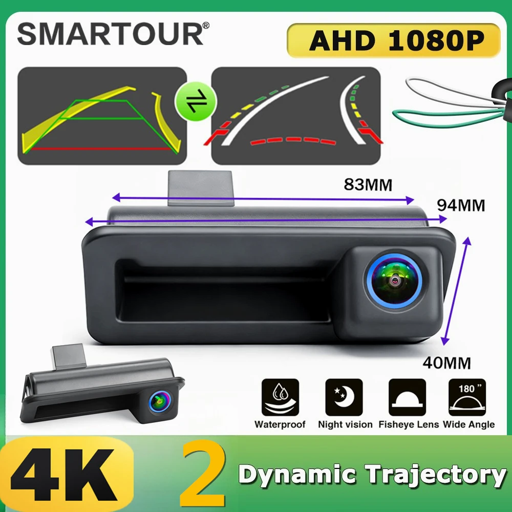 4K AHD 1080P Dynamic Reverse Camera For Range Rover Freelander 2 Mondeo Zhisheng Focus Trunk Handle Backup Camera Night Vision