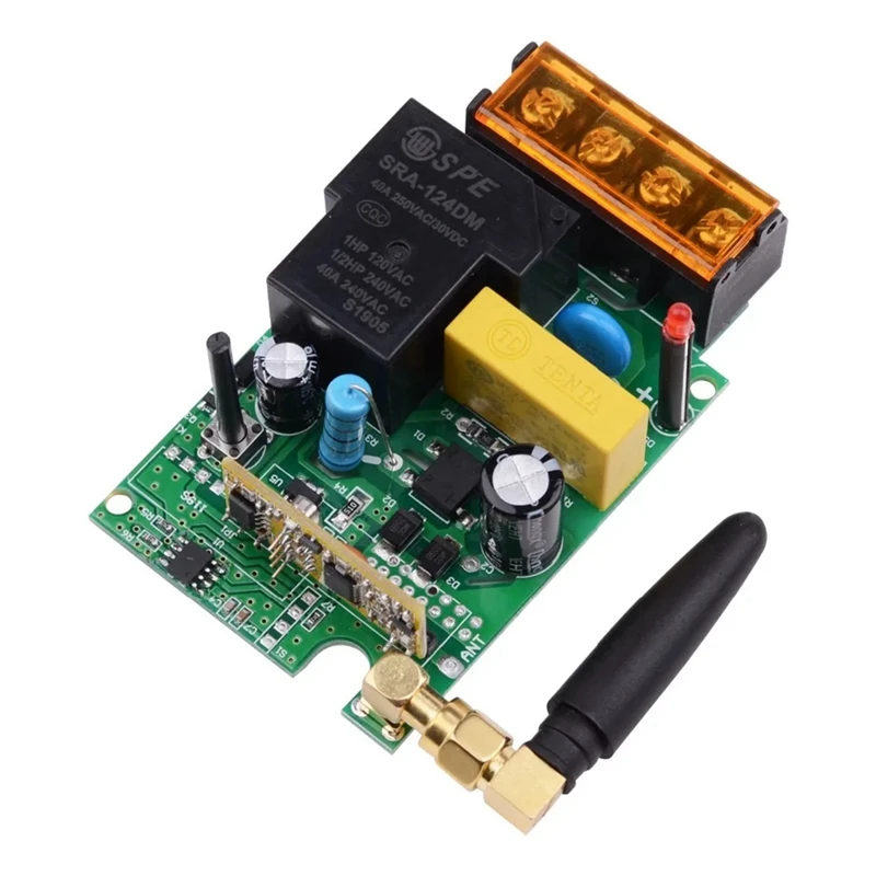 WT-02 AC 220V 1CH 30A Relay Wireless Remote Control Switch 433Mhz Receiver + 3000M Transmitter For Water Pump LED Light