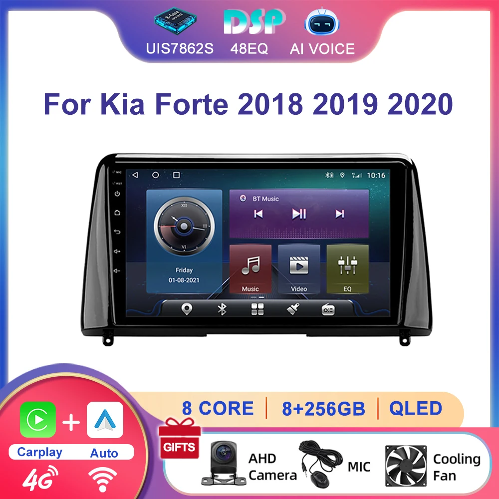 

9'' 4G 8 Core GPS Navigation Stereo Android Multimedia Carplay Touch Screen Car Radio Video Player For Kia Forte 2018 2019 2020