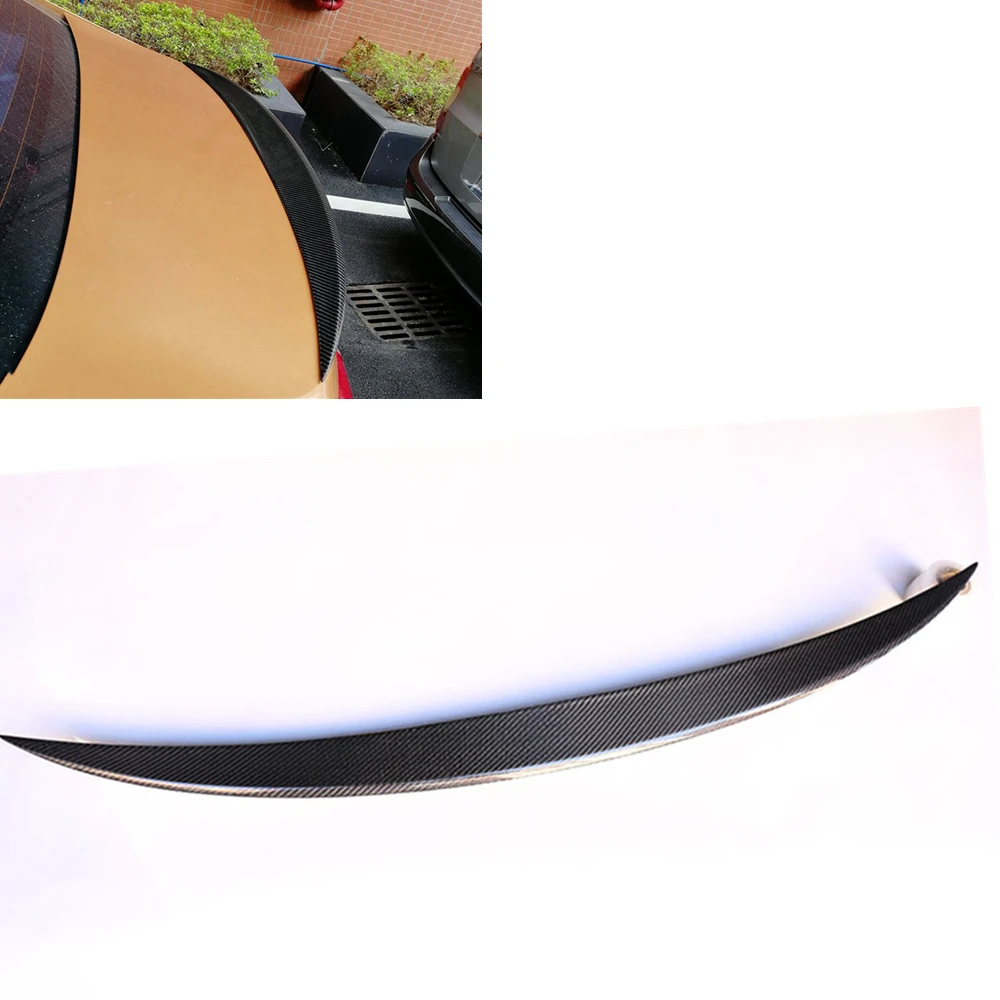 

Car Rear Spoiler Trunk Wing Flap Lip Lower Decklid Trim Carbon Fiber For Volvo S60 T4 T5 T6 4 Door Sedan 2012-2018