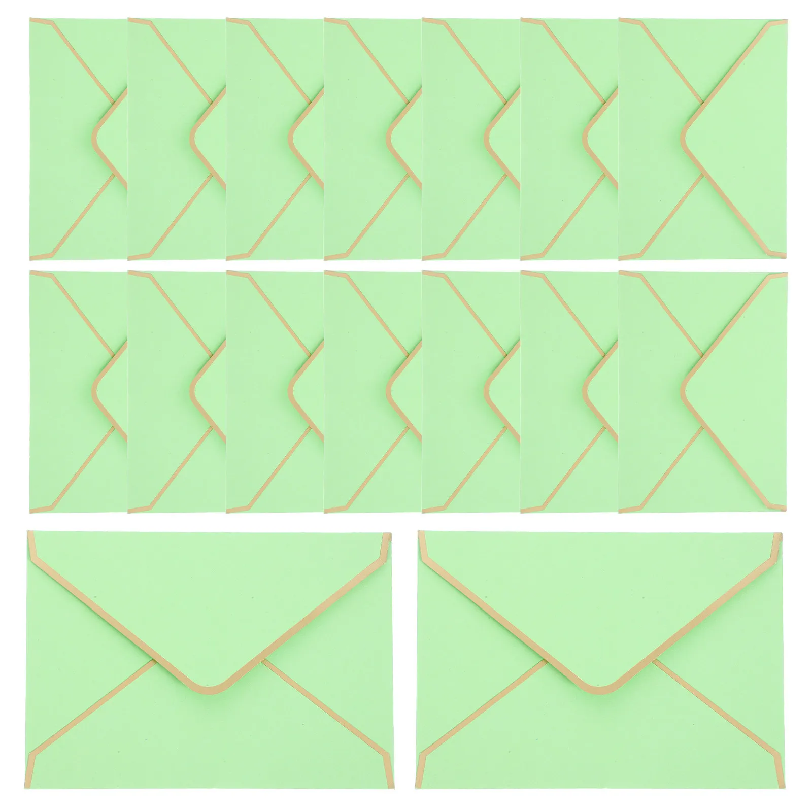 

20 шт., бумажные конверты с золотым краем, элегантные пустые конверты для приглашений, многофункциональные конверты для свадьбы, дня рождения, вечеринки