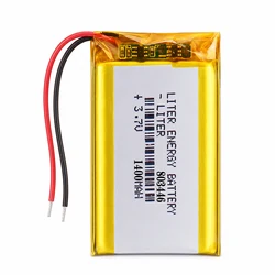 Liter energy battery 3.7V lithium polymer battery 803446 083446 1400mAh GPS battery MP3 MP4 speaker teaching machine