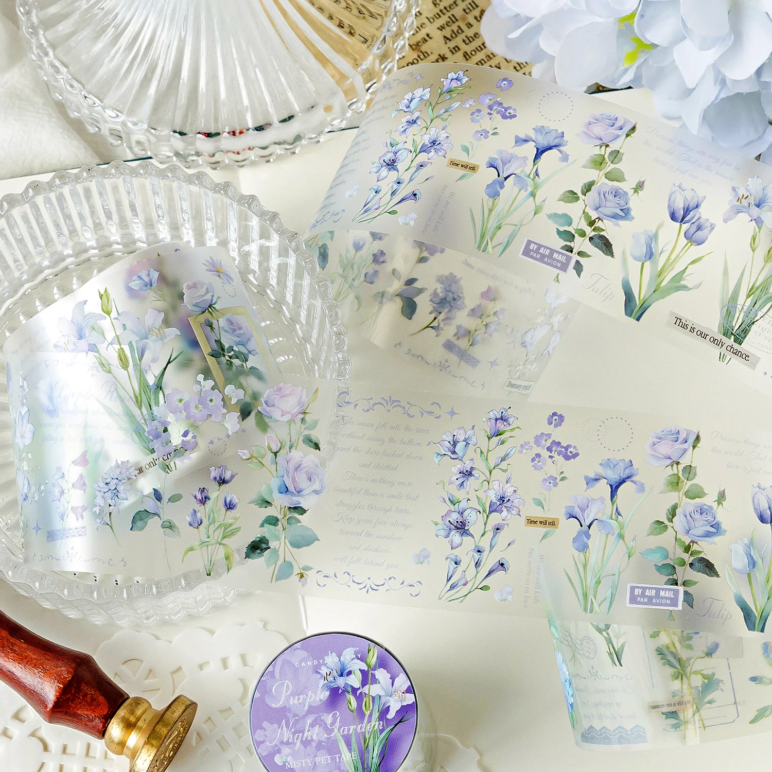 12 Packungen/Menge „The Flower Field Stretches Endlessly“-Serie, süßes, schönes, dekoratives Retro-PET-Klebeband