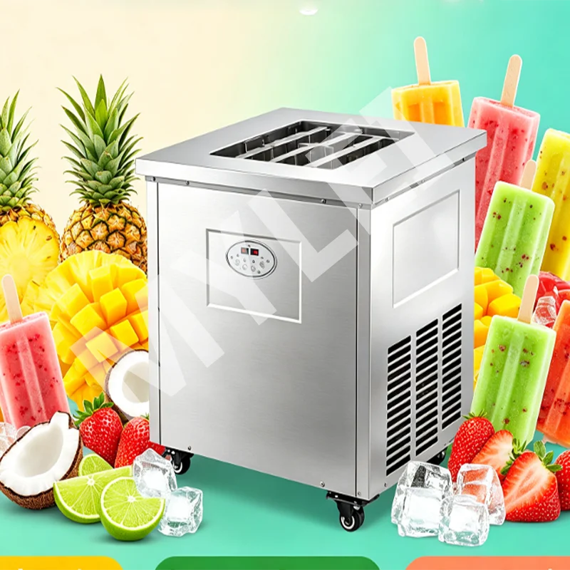 Commercial New Condition Ice Lolly Popsicle Machine with High Productivity Making Fruit Ice Cream on Wood Sticks
