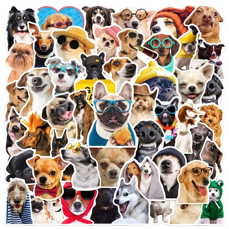 10/30/50PCS Cartoon Life Dog Children\'s PVC Sticker Aesthetic Decoration Scrapbooking Stationery School Supplies for Kids