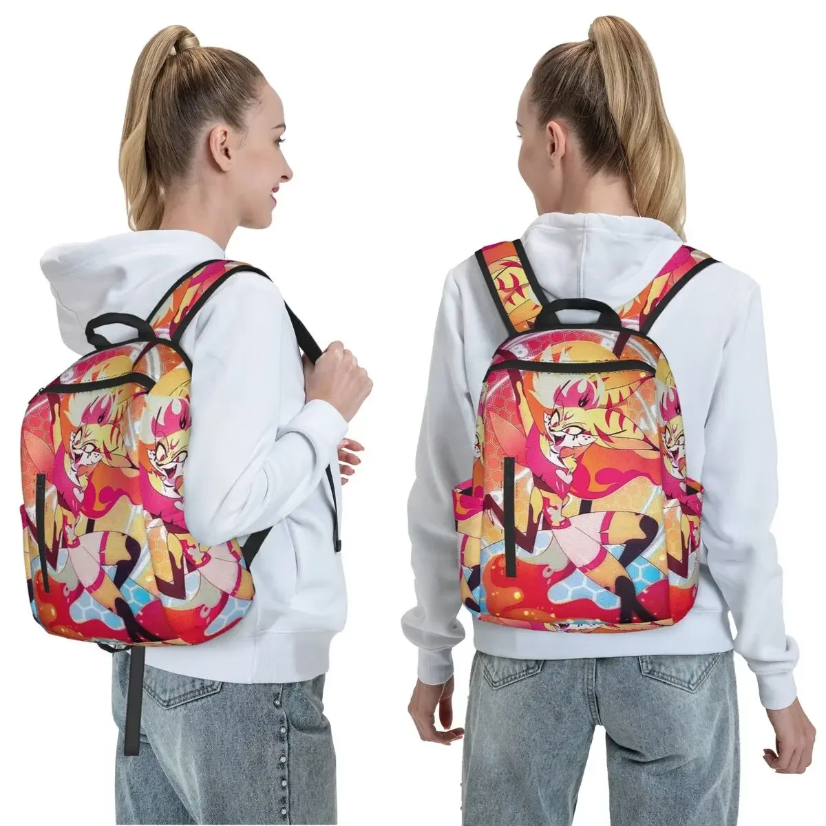 Helluva Boss Beelzebub Backpack Daypack Boys Girls BookBag School Bag Shoulder Bags for Men Women