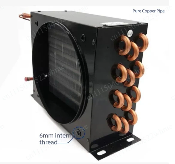 Refrigeration Condenser Coil Copper‑Aluminum Fin Heat Exchanger Air‑Cooled Replacement Part for Freezer & Refrigerator Unit