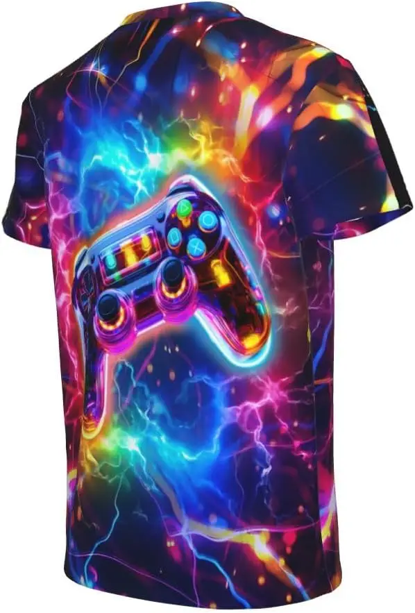 Kids Lightning Shirt Boys Tshirt Short Sleeve Graphic Tee Shirts Tops For Boys Girls view 2
