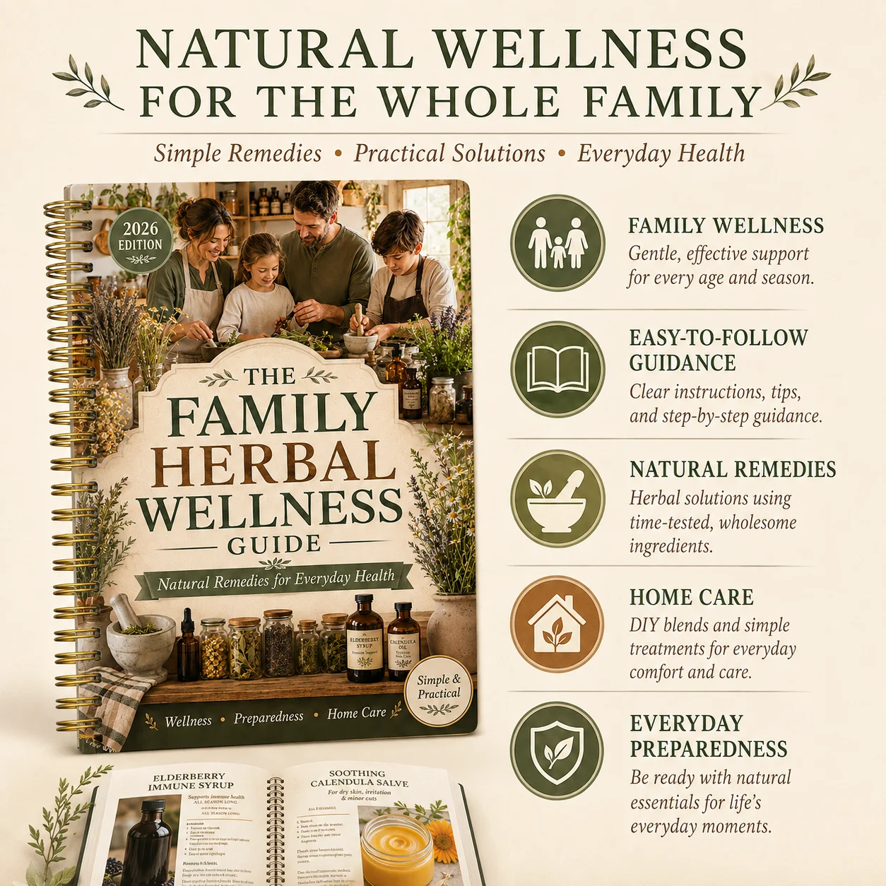 ファミリーハーブウェルネスガイド 2026年版 日常の健康の - Herbal Wellness Remedy のレビューと価格