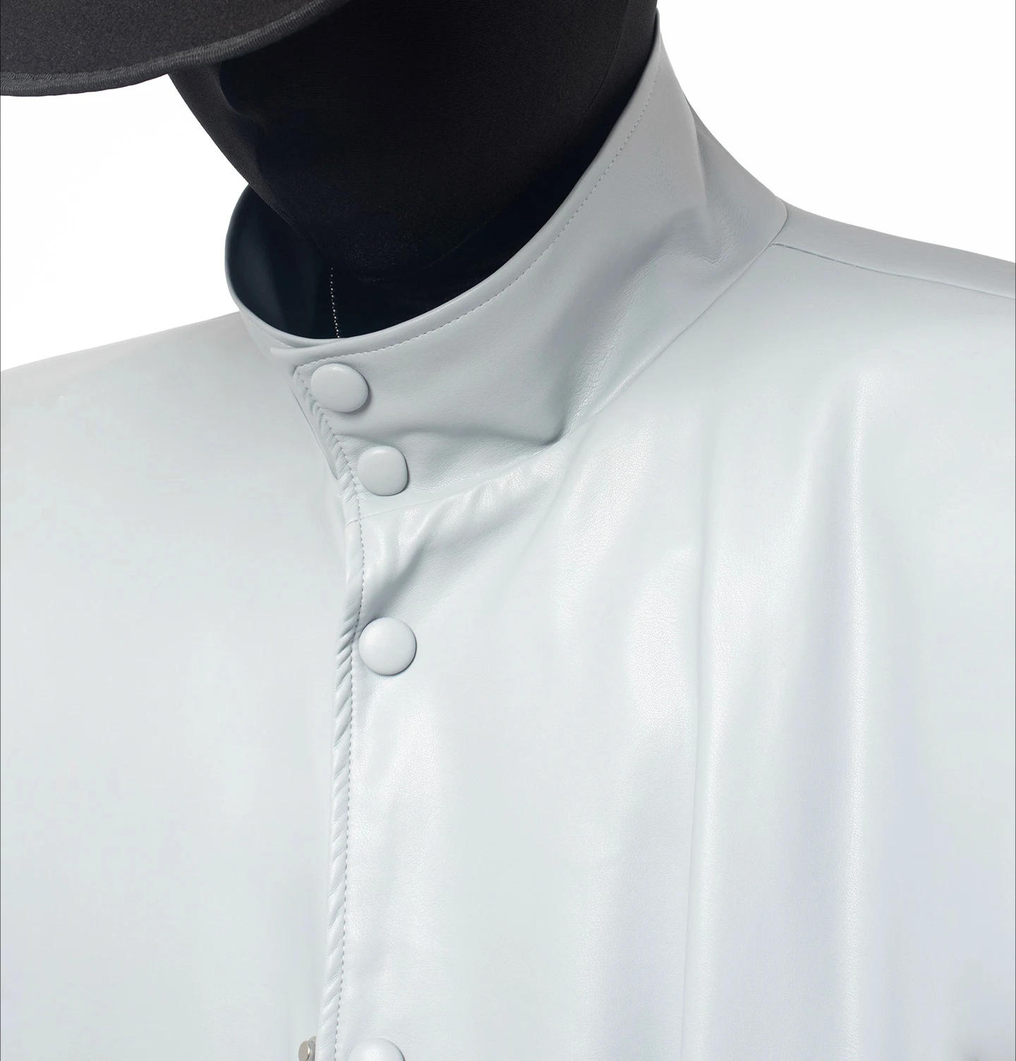 شخصية فو سترات من الجلد الرجال 2025 الخريف جديد الراقية وسيم شيك دراجة نارية جاكيتات الذكور الاتجاه معطف قصير القمم #2