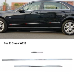 For Mercedes Benz E Class W212 Car Door Chrome Trim Side Skirts Chromium A2126902562 A2126902662 A2126903062 A2126903362
