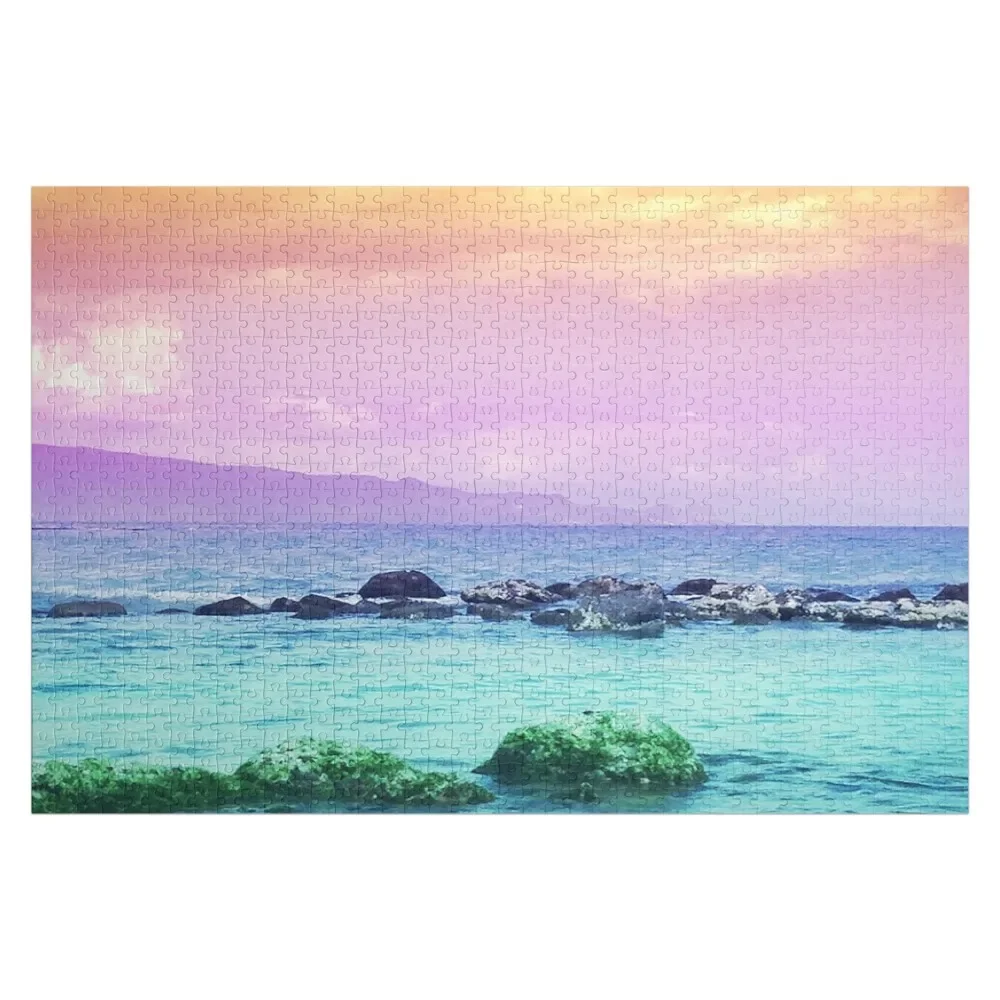 Baldwin Beach Sunset Jigsaw Puzzle Personalised Toys Baby Wooden Puzzle