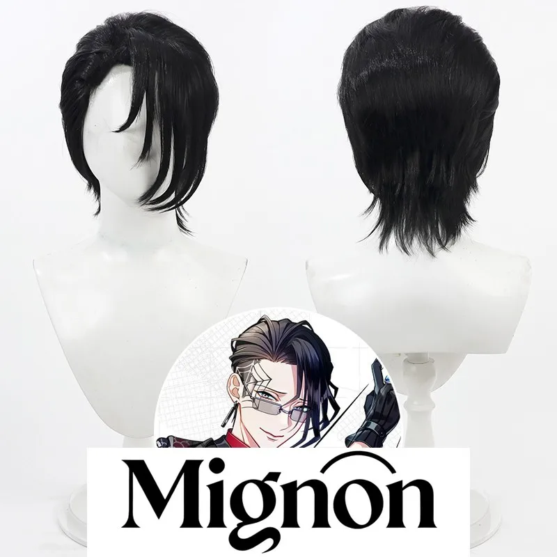 Compass Combat Power System Itomawari Rinka cosplay wig black spiky hair Halloween gift