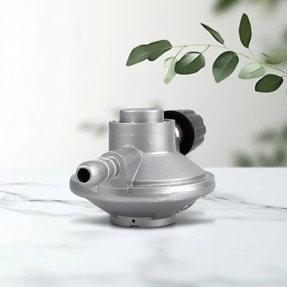 Low Pressure Gas Regulator Adjustable Control Valve Barb Hose Connection 7/16 Inch Disposal Bottle Valve for BBQ Grill