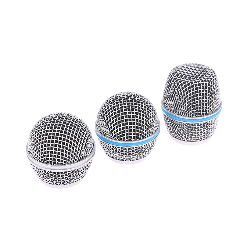 Microphone Replacement Head Steel Mesh Handheld Microphone  Mesh Head Fits Shure Beta 57A 58A 87A 845S 945