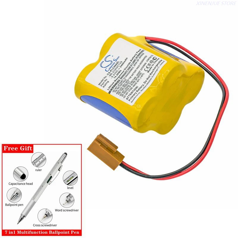 PLC Battery A98L-0031-0025,A98L00310025,BR-2/3AGCT4A,BR2/3AGCT4A,BR-2/3A4F for Fanuc 18-T series programmable logic controllers