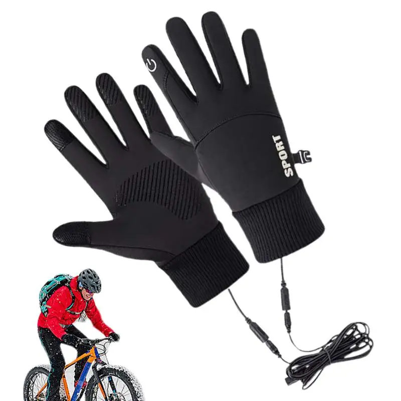 Winter Motorcyclist Gloves Touch Screen Bicycle Thermal Gloves Windproof Sports Warm Gloves For Running Cycling Driving