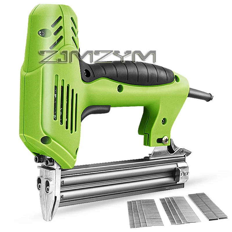 220V Electric Nail Gun Nailing Stapler Shooter Stapler Gun Woodworking Nail Gun Accessories Pneumatic Gun Nail F30 Straight Nail