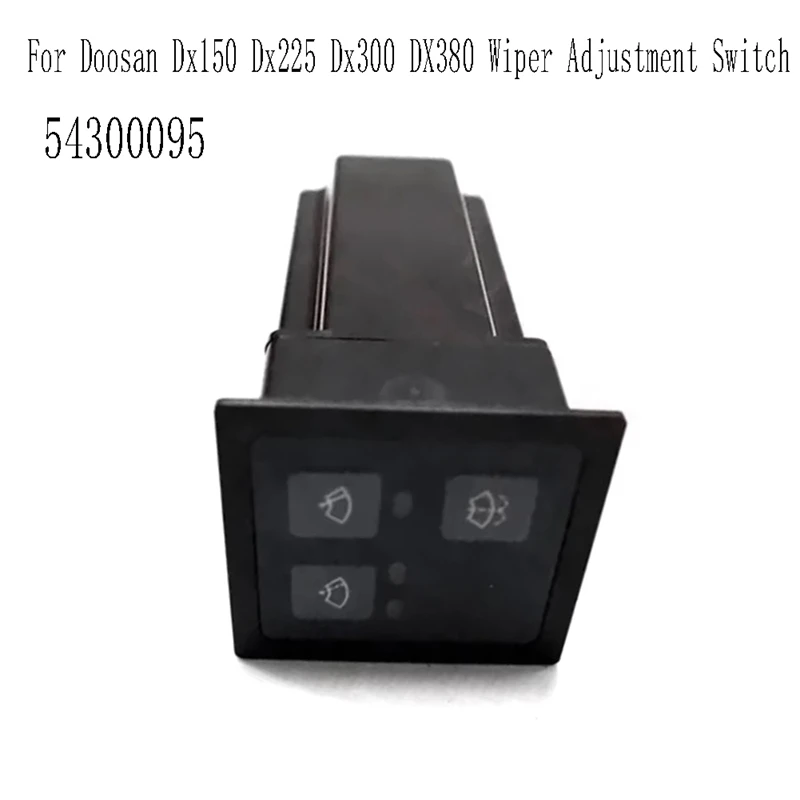 54300095 Excavator Windscreen Wipers Control Switch For Doosan Dx150 Dx225 Dx300 DX380 Wiper Adjustment Switch